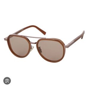 Ermenegildo Zegna Brown Sunglasses